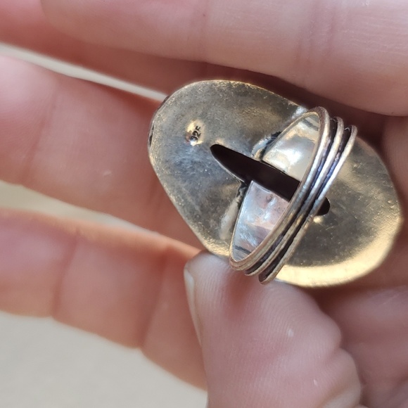 New Solar Quartz Agate Druzy 925 Silver Ring. - Picture 11 of 16